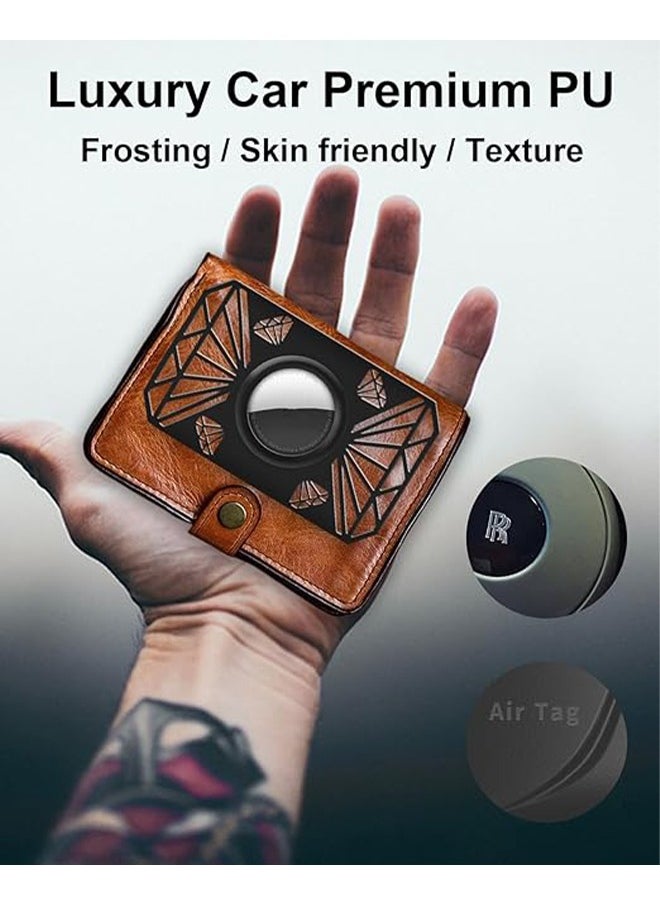 MINGER - Card Case for Apple AirTag Ultra Thin Credit Card Size Airtag Wallet Holder for Purse Handbag Backpack Wallet Clutch Bag Slim Lightweight Air Tag Holder 2mm Thickness Anti Theft Clip Black - Image 1