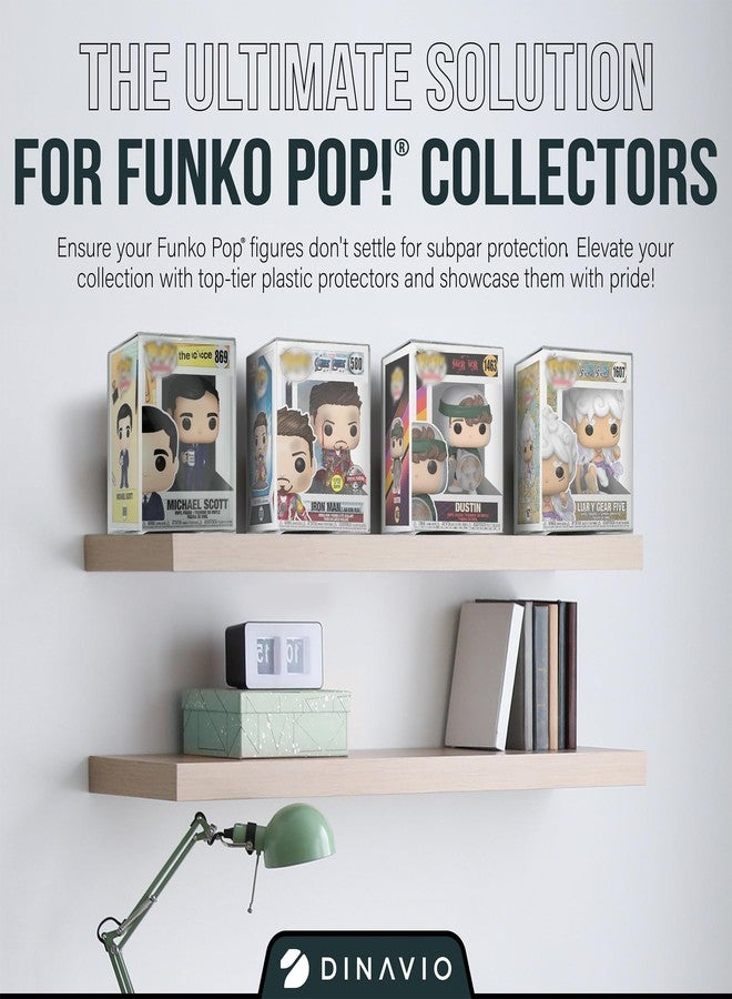 Dinavio Crafthouse Premium 0.7mm Heavy Duty Plastic Funko Pop Protector Compatible with Funko POP! 4" Inch Figures - Ultra Thick 0.7mm, Crystal Clear, UV Protection, Scratch Resistant (5 Pack) - Image 3