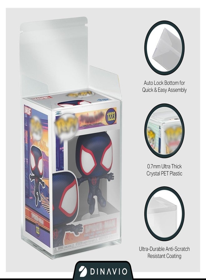 Dinavio Crafthouse Premium 0.7mm Heavy Duty Plastic Funko Pop Protector Compatible with Funko POP! 4" Inch Figures - Ultra Thick 0.7mm, Crystal Clear, UV Protection, Scratch Resistant (5 Pack) - Image 4
