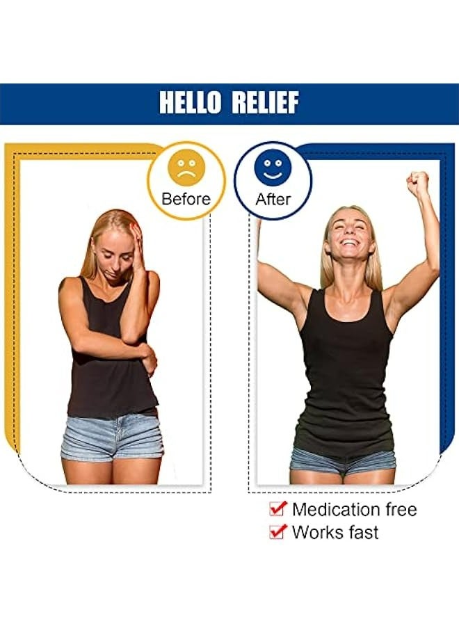 Generic Acupressure Headache Relief Clips for Relaxation - Set of 8, Green and Blue  - Image 3
