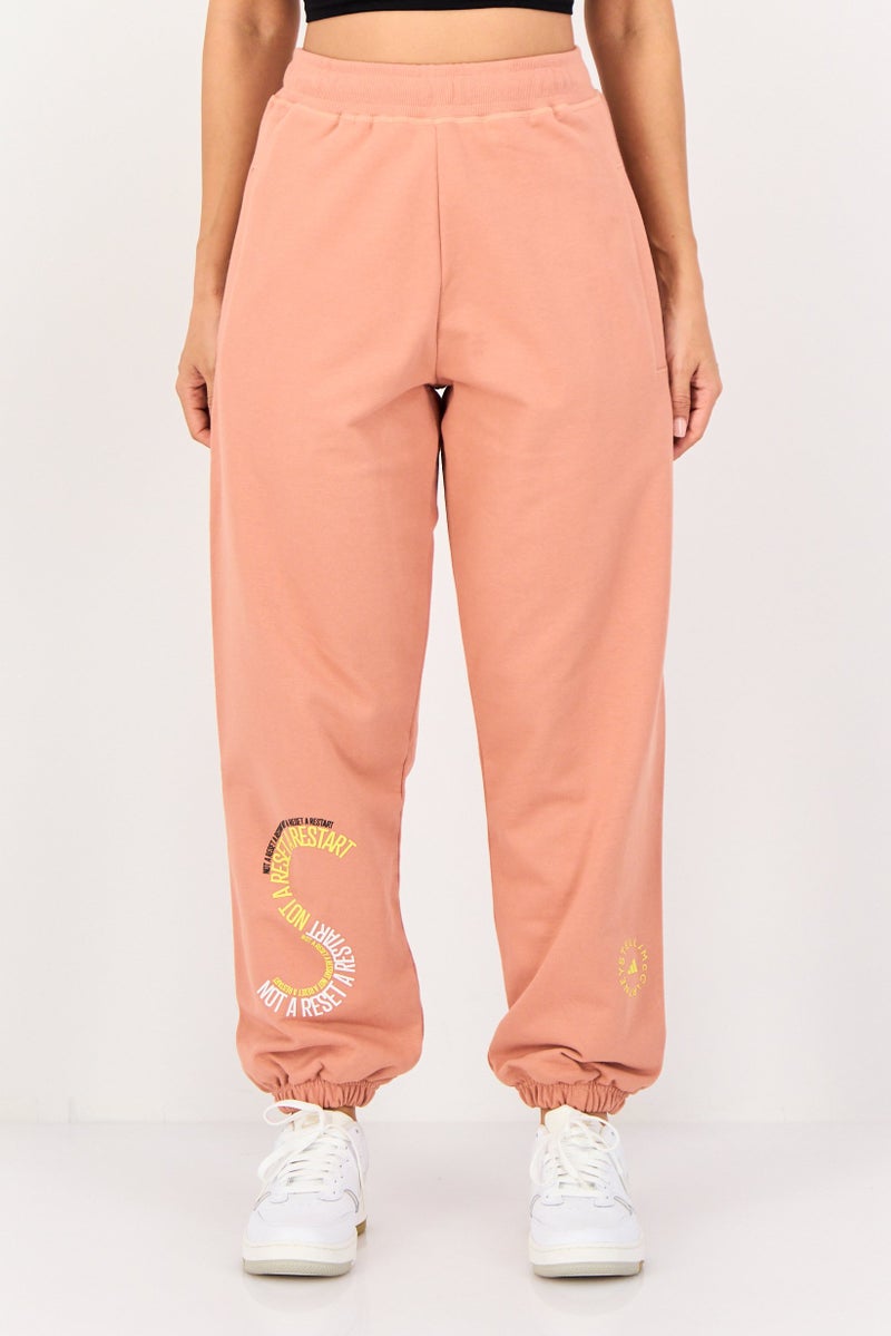 Adidas x Stella McCartney Women Sportswear Fit Training Sweatpants, Dusty Orange - Image 1