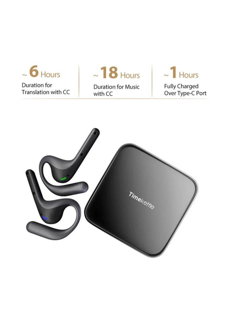 Timekettle W4 Pro AI Interpreter Earbuds(Grey),Translator Device Supporting 40 Languages,Translator Earbuds for Call and Video Translation,APP Work with iOS and Android - Image 2