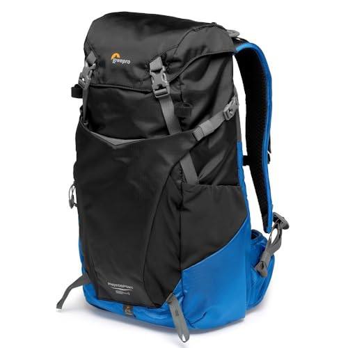 Lowepro PhotoSport BP 24L AW III, Hiking Camera Backpack, with Side Access, with Removable Camera Insert, with Accessory Strap System, Blue and Black, for Mirrorless Compatible with Sony α7 - Image 1
