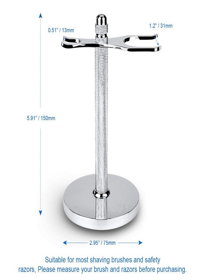 CHARMMAN Safety Razor and Shaving Brush Stand, Extra Wide Openings, Wider Base, Manly Look - Image 5