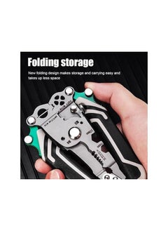 PROMASS promass 18-in-1 Foldable Wire Stripper,Upgraded Multifunctional Wire Stripper, Twister, Crimping Tool, Electrician Pliers, Wire Crimper for Electricians and DIY Projects  - Image 3