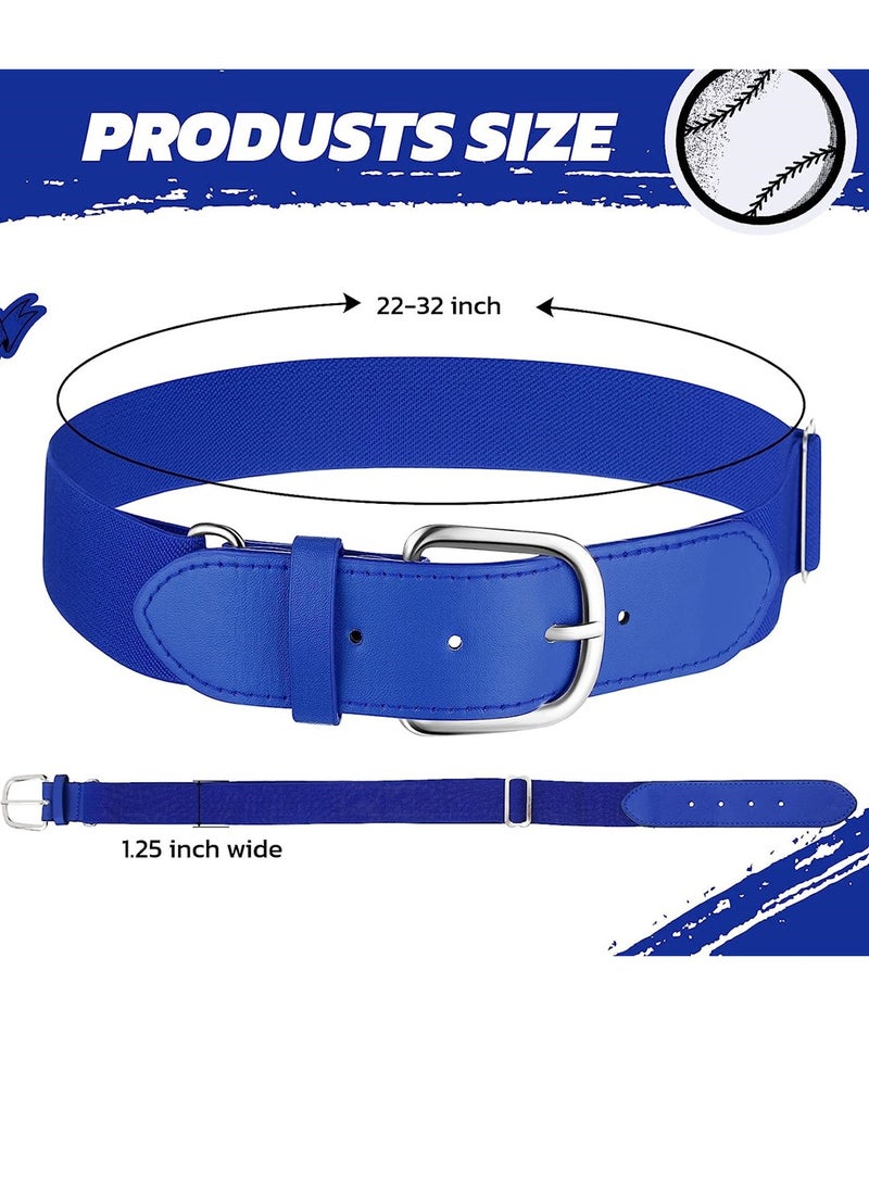 Softball Belt, 6 Pcs Youth Elastic Baseball Belt, Outdoor Sports Elastic Belt, 22-32 Inch Waistline Adjustable Softball Belt for Kids Boys and Girls - Image 5