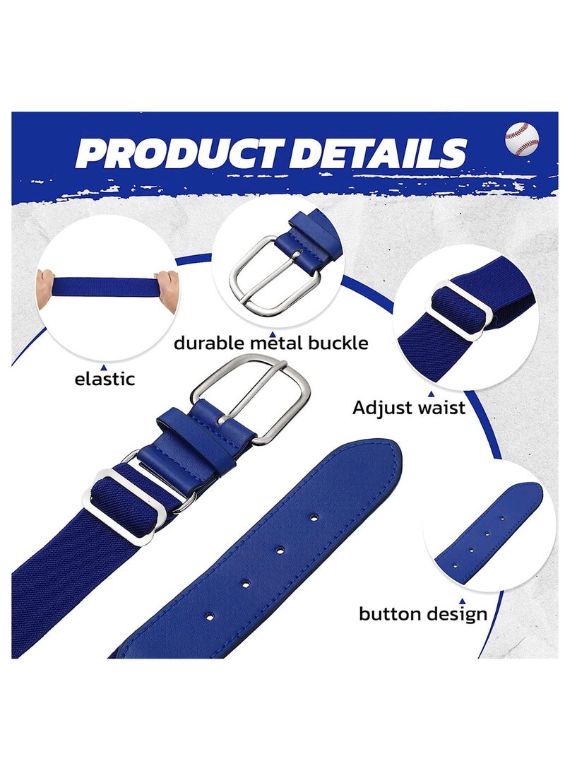Softball Belt, 6 Pcs Youth Elastic Baseball Belt, Outdoor Sports Elastic Belt, 22-32 Inch Waistline Adjustable Softball Belt for Kids Boys and Girls - Image 4