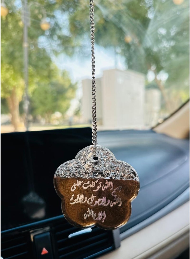 Elegant car hanging ornament crafted from premium resin – a stylish decorative accessory for the car rearview mirror. - Image 1