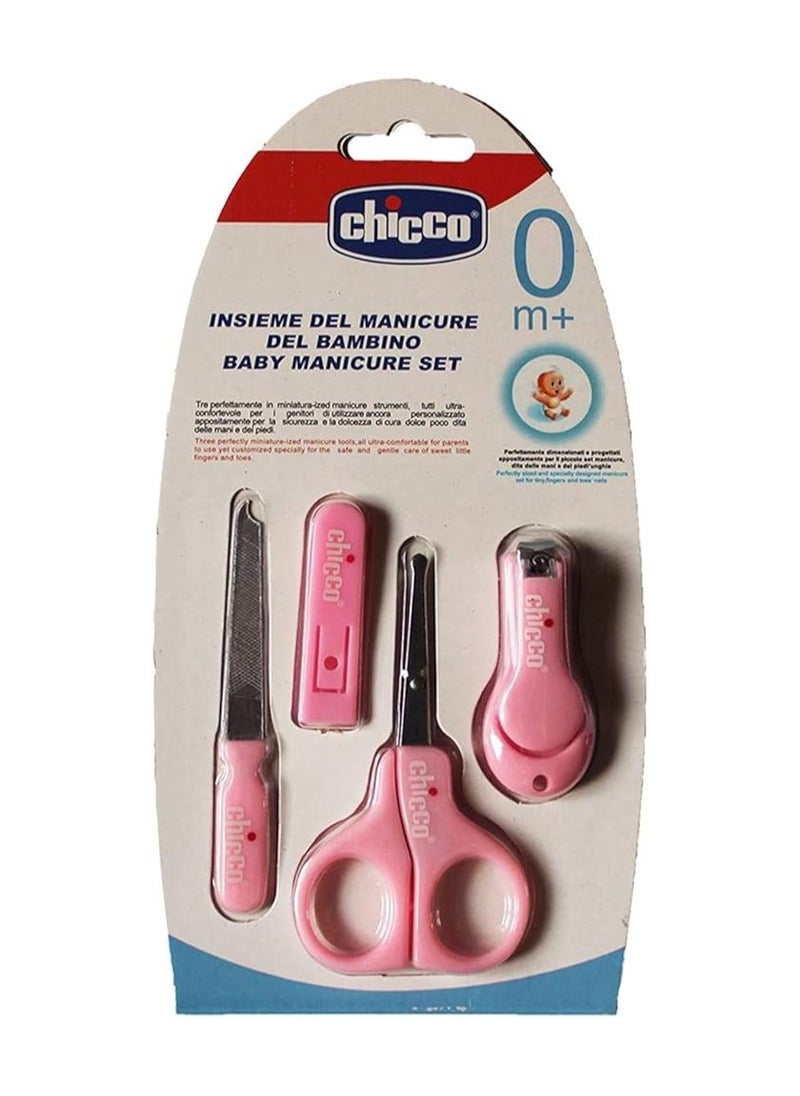 Chicco Chicco Child & Baby Manicure - Set Scissors Nail Filer & Clippers Pink  - Image 1