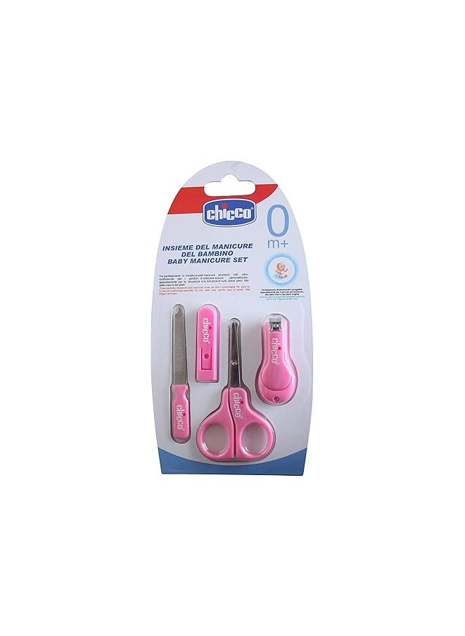 Chicco Chicco Child & Baby Manicure - Set Scissors Nail Filer & Clippers Pink  - Image 2
