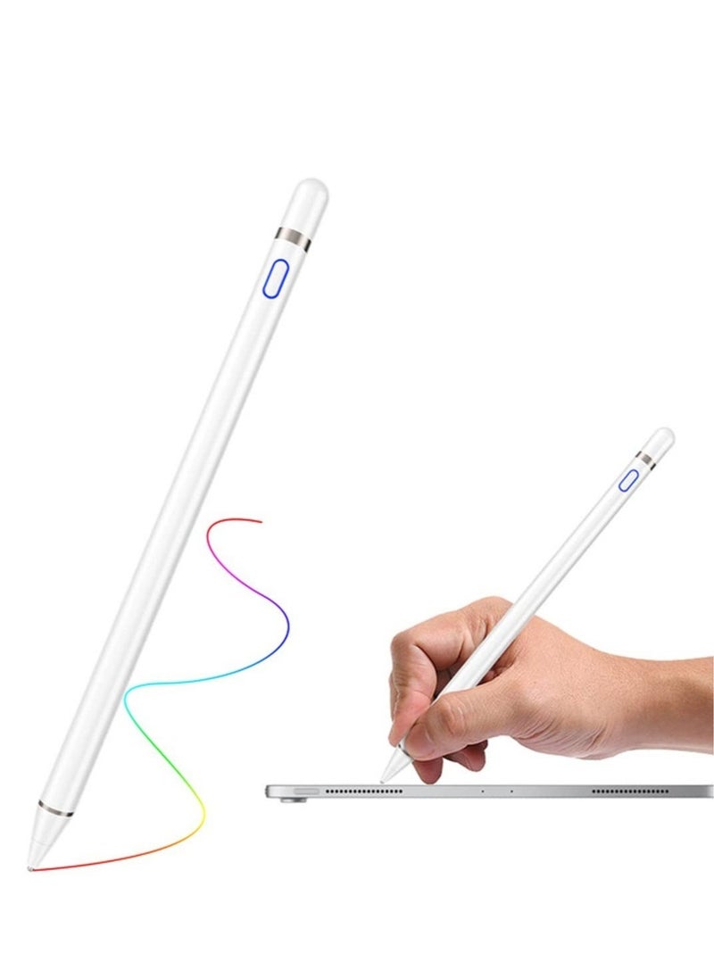 BGM High Tech Smart Stylus Pen For iPad/ Tab/ Mediapad White  - Image 1