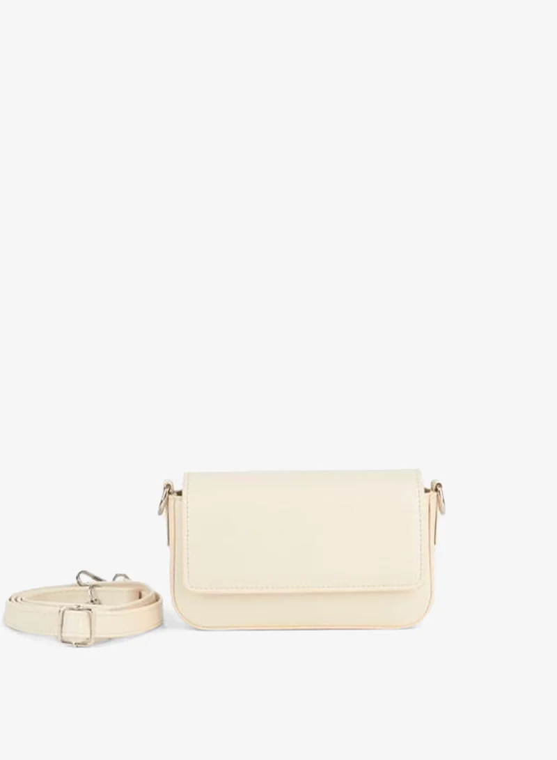 Women's Hercai Cream-Lined Small Size Snap-Closure Adjustable Strap Shoulder Bag.