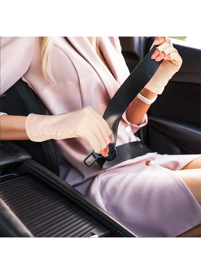Fingerless Gloves Non Slip UV Protection Driving Gloves Summer Outdoor Gloves for Women and Girls - Image 2