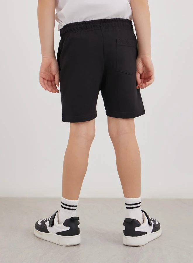 Styli Styli Boys School Uniform Solid Shorts with Drawstring