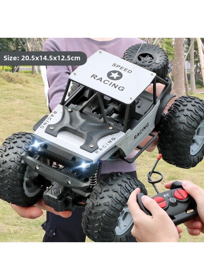 Generic Oversized Remote Control Car Off-road Vehicle Climbing Car Fall-resistant Electric Children's Toy Boy Drift Racing Model-Color:Remote Control Off-road Red-Proportion:Endurance [2 Rechargeable Batteries]]  - Image 3
