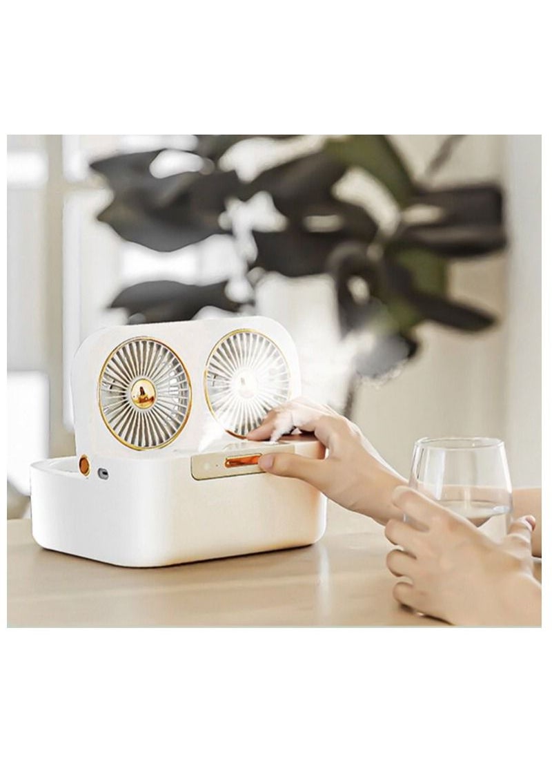 XiuWoo Air Cooler Fan With 3 Speed Modes Desk Fan Light Portable Air Conditioner For Home Office And Room  - Image 3