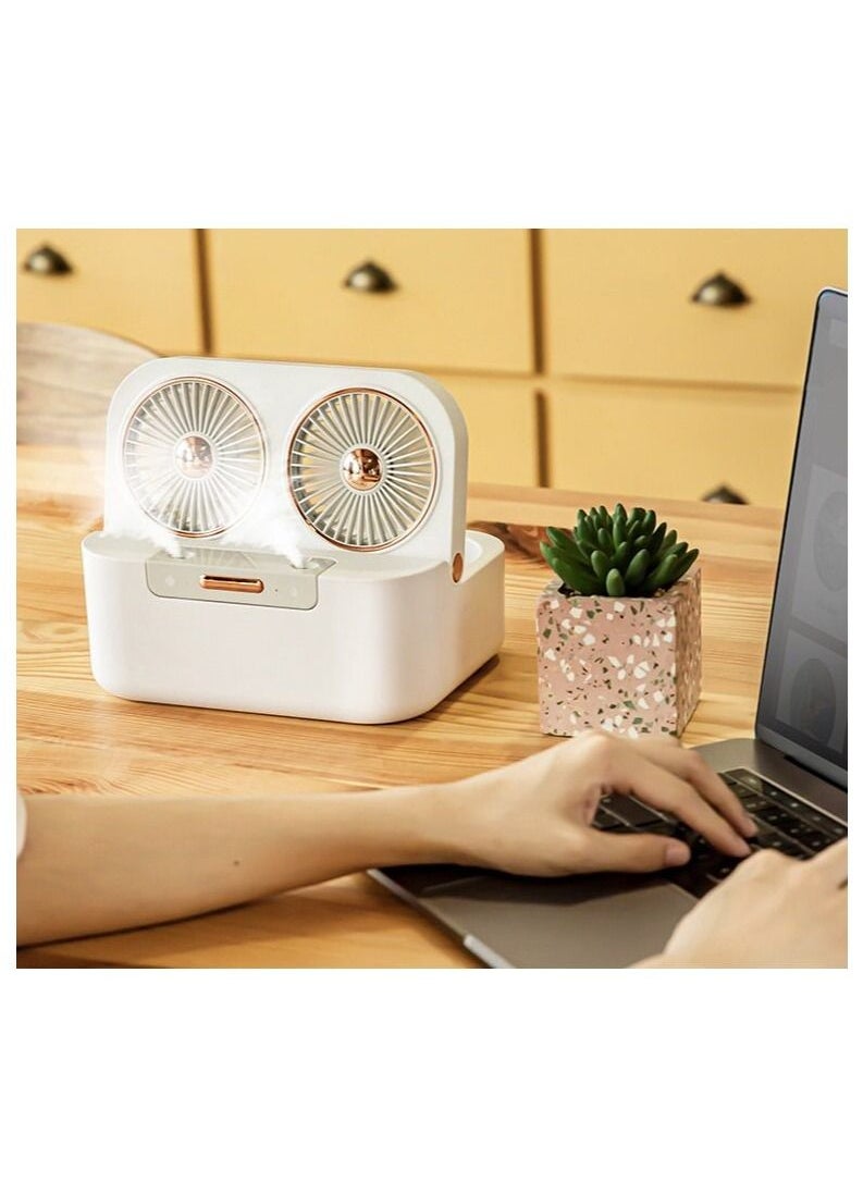 XiuWoo Air Cooler Fan With 3 Speed Modes Desk Fan Light Portable Air Conditioner For Home Office And Room  - Image 4