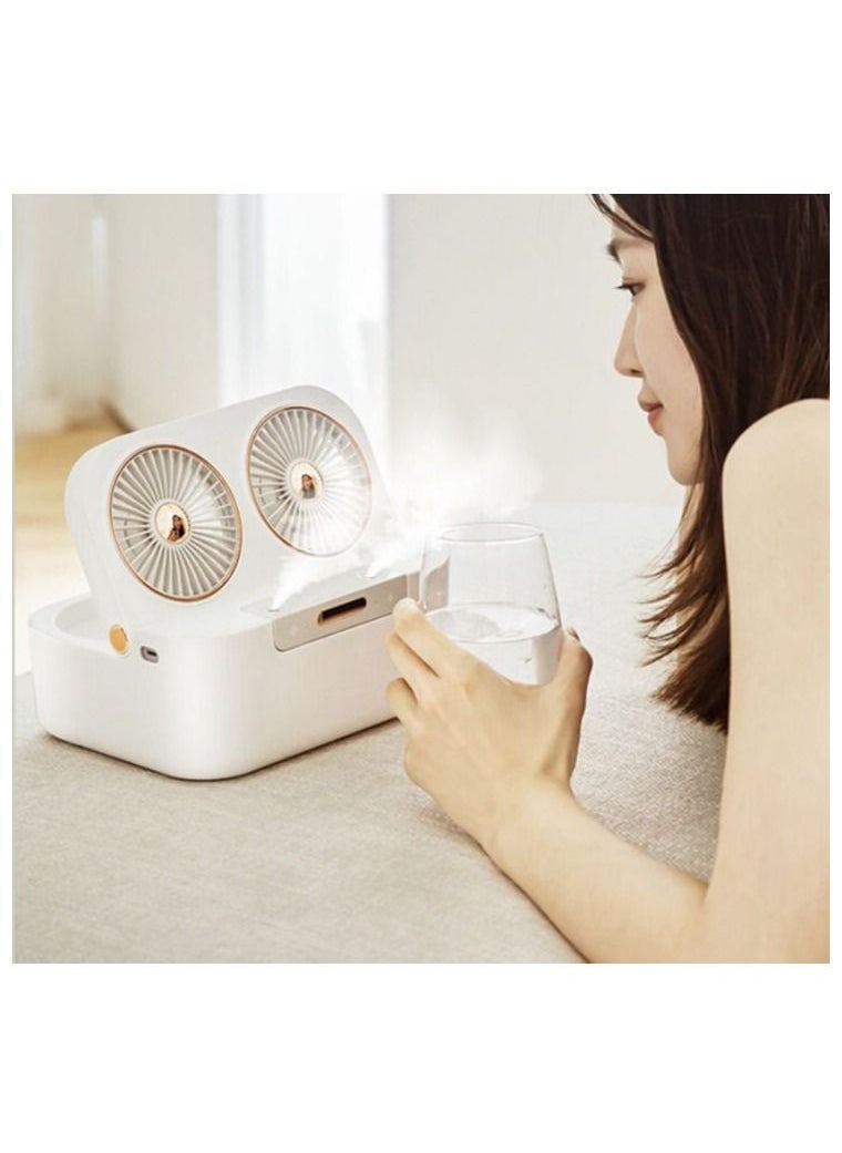 XiuWoo Air Cooler Fan With 3 Speed Modes Desk Fan Light Portable Air Conditioner For Home Office And Room  - Image 1