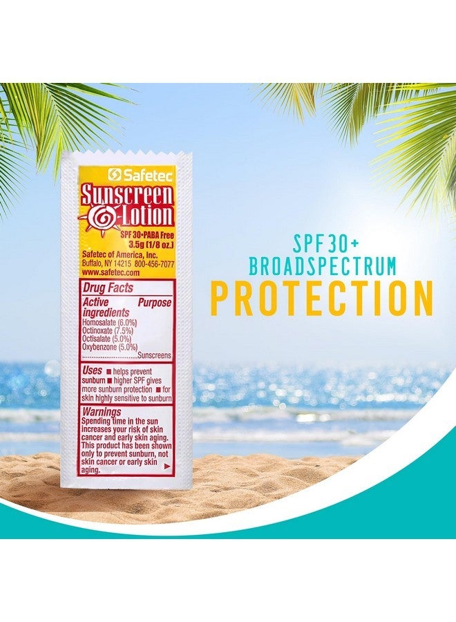 HOMESPHERE Sunscreen Lotion, SPF30 Protection and PABA Free, Individual Packets of Sunscreens (Pack of 100) - Travel Size Sun Screen for Outdoors, Bundled with reclosable Homesphere bag (100) - Image 3