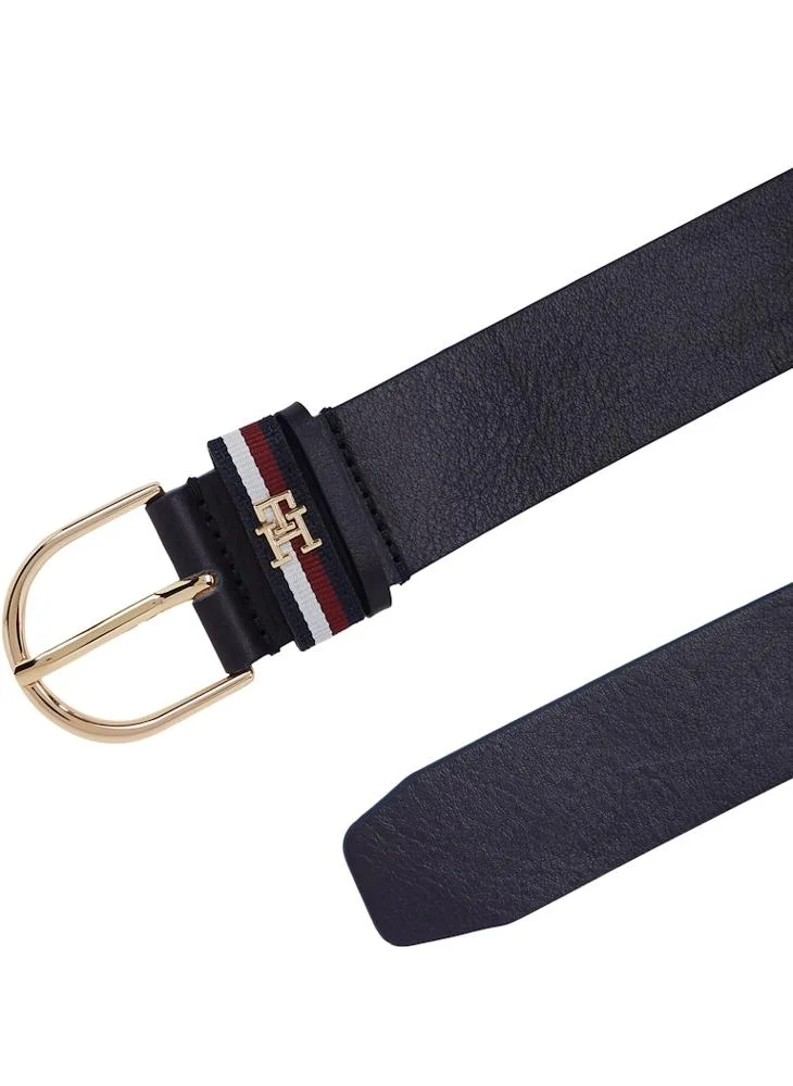 تومي هيلفيغر Logo Detail Allocated Buckle Hole Belt