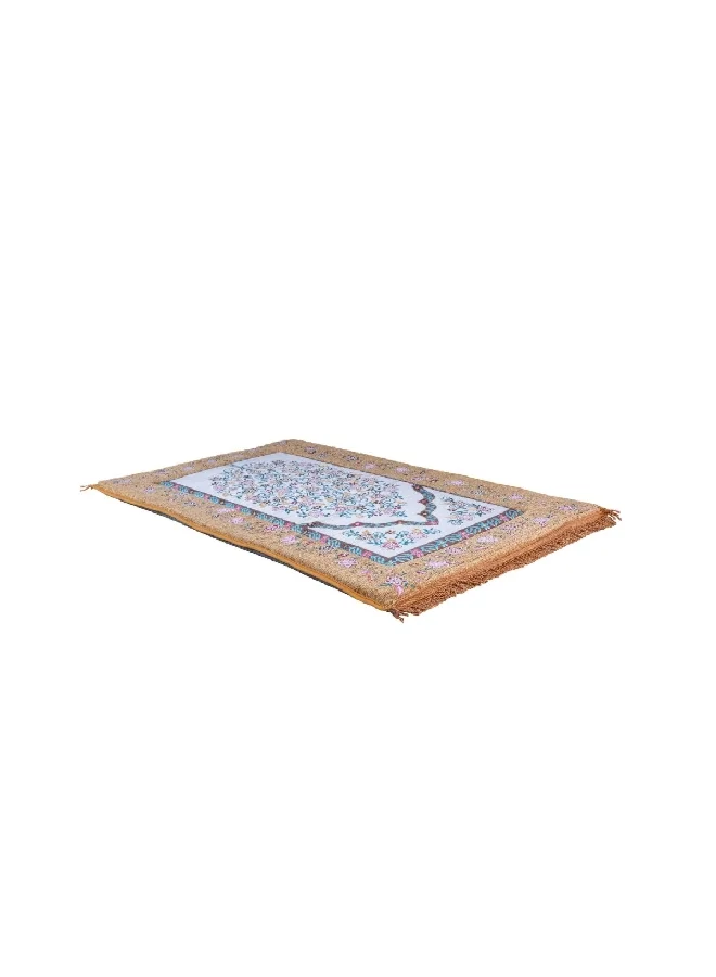 Celia Memory Foam Prayer Mat Beige And White 9.6 X 43.4 X 72.4 Cm Ht-01Kh