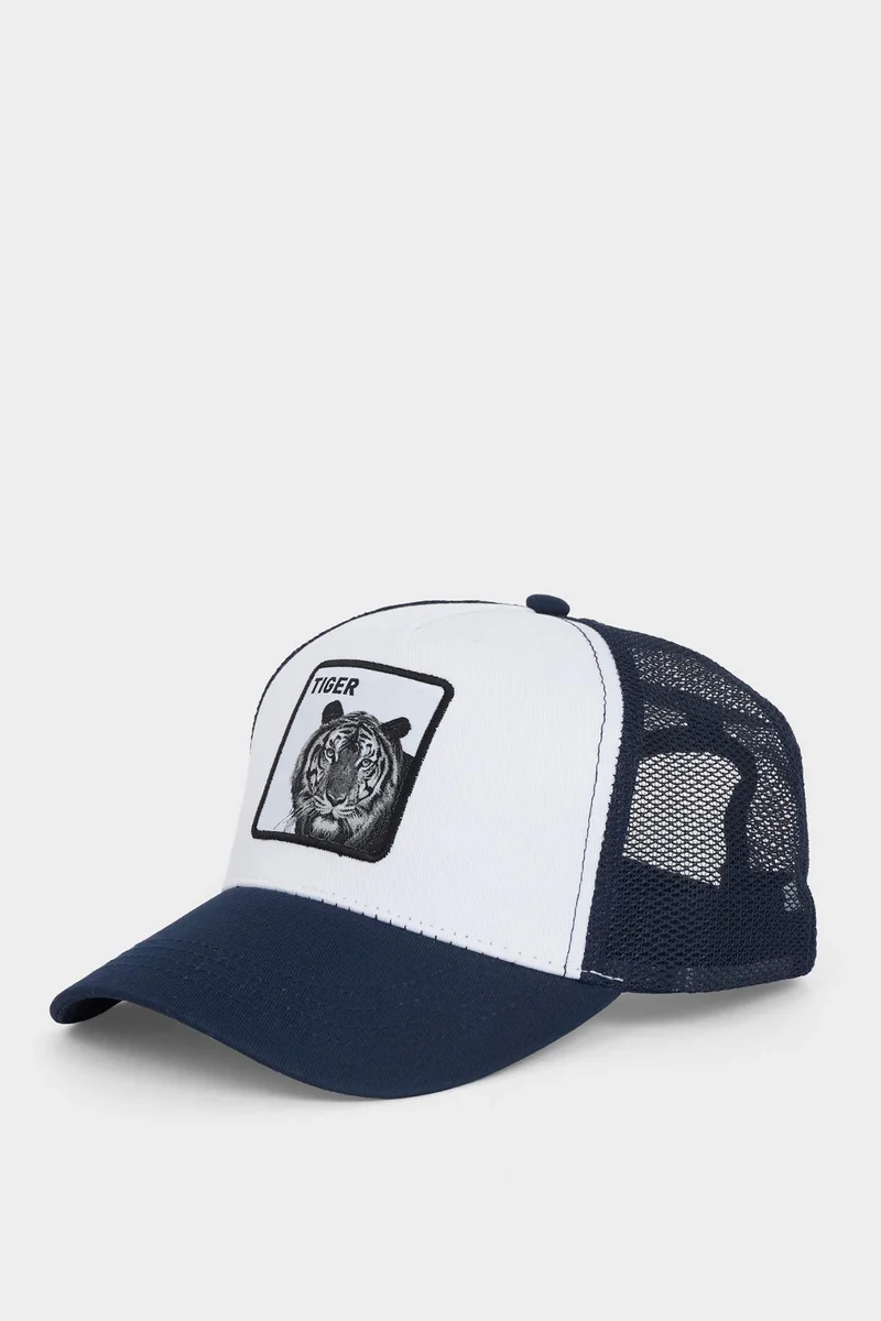 ديفاكتو Man Label Printed Woven Baseball Basketball Cap