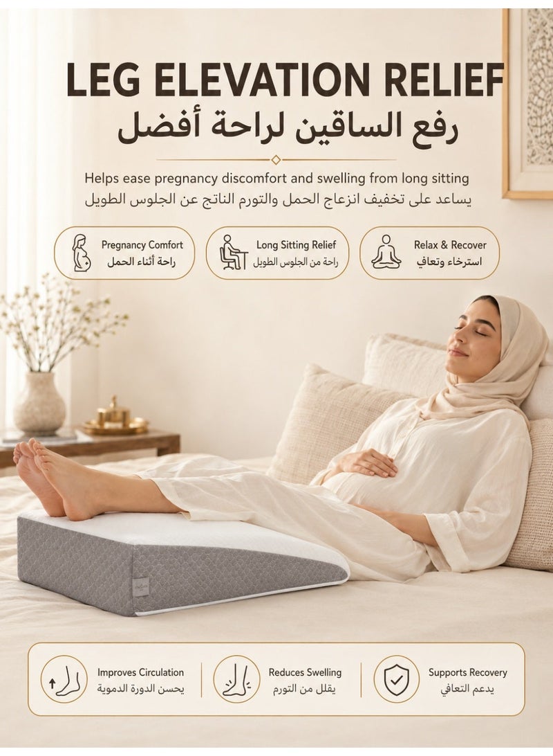 Three sheep Wedge Pillows, Adjustable Bed Wedge Cushion Set for Relieving Back Pain, Acid Reflux and Snoring, Memory Foam Back Support Pillow for Sleeping, Pregnancy and Postoperative Care - Image 4