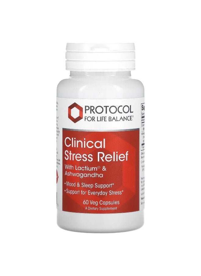 Protocol For Life Balance - Protocol for Life Balance, Clinical Stress Relief , 60 Veg Capsules - Image 1