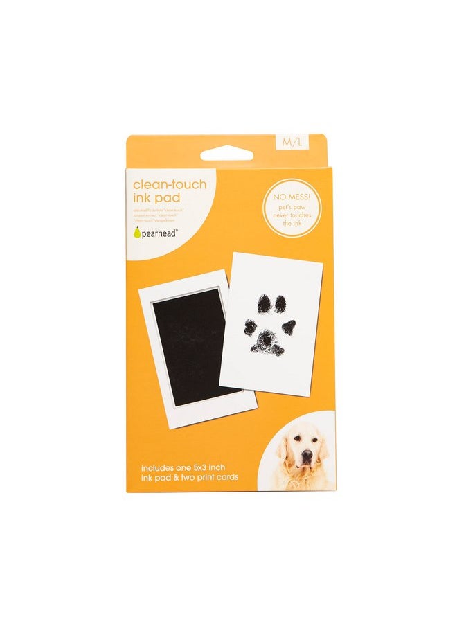 pearhead - Pearhead Pet Clean-Touch Ink Pad, Medium/Large, Black Ink Pad for Cats or Dogs, Pet Owner, Pet Owner Must Have Item, Pet Memory Keepsake, for Medium to Large Pets - Image 1