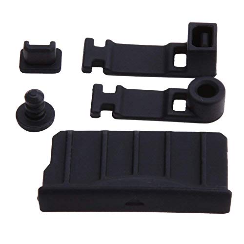 Ambertown Silicone Dust Plug Cover Earphone Charger Jack Stopper for 3DS / 3DS XL LL/New 3DS / New 3DS XL LL (Black) - Image 1
