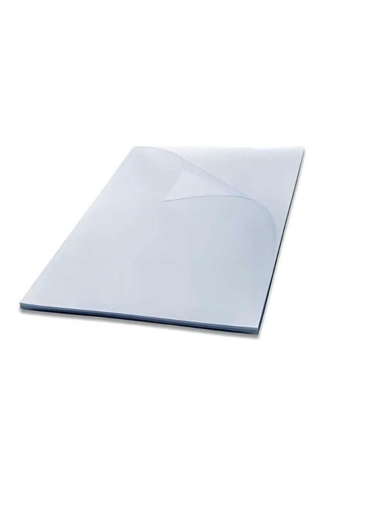 Terabyte Clear Plastic Binding Sheet A4 100Pcs, Transparent PVC Clear Plastic Thick Paper 500 Micron Thickness  - Image 3