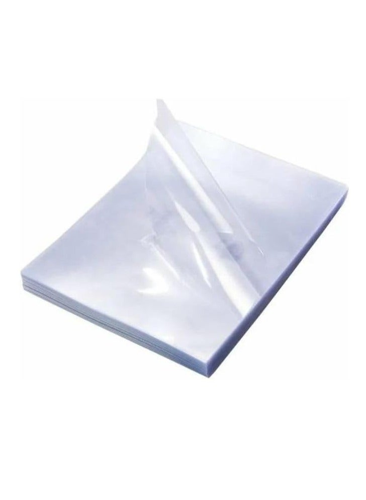 Terabyte Clear Plastic Binding Sheet A4 100Pcs, Transparent PVC Clear Plastic Thick Paper 500 Micron Thickness  - Image 2