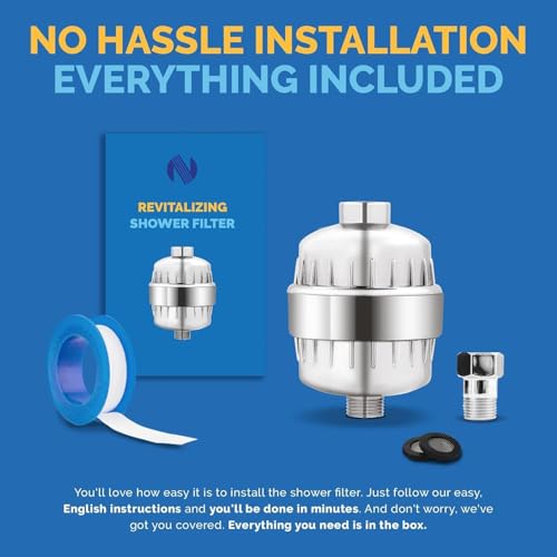 HO2ME Shower and Tap Filter for Hard Water | Bathroom Water Softener | 20 Stage Hard Water & Showerhead Filter for Hair & Skin | Suitable for Borewell/Tanker Water (Chrome Finish) - Image 2