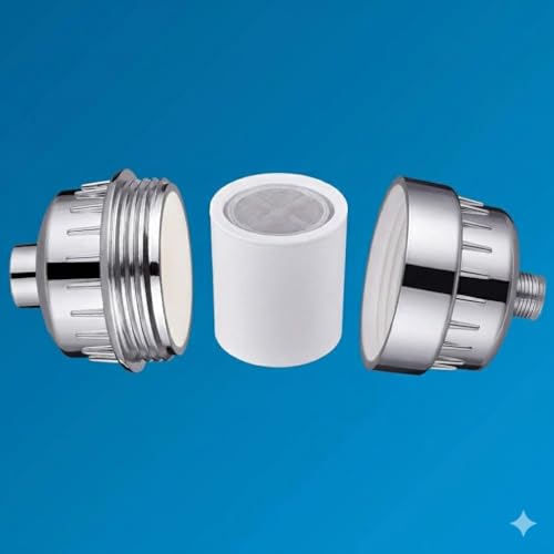HO2ME Shower and Tap Filter for Hard Water | Bathroom Water Softener | 20 Stage Hard Water & Showerhead Filter for Hair & Skin | Suitable for Borewell/Tanker Water (Chrome Finish) - Image 5