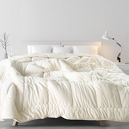 Spread Spain Microfiber Arctic Extreme Luxury Winters Quilt, 700 GSM, Ultra Soft & Super Cosy Comfort for All Seasons, Breathable Quilt Single, 60x90 Inches, Off White - Image 3