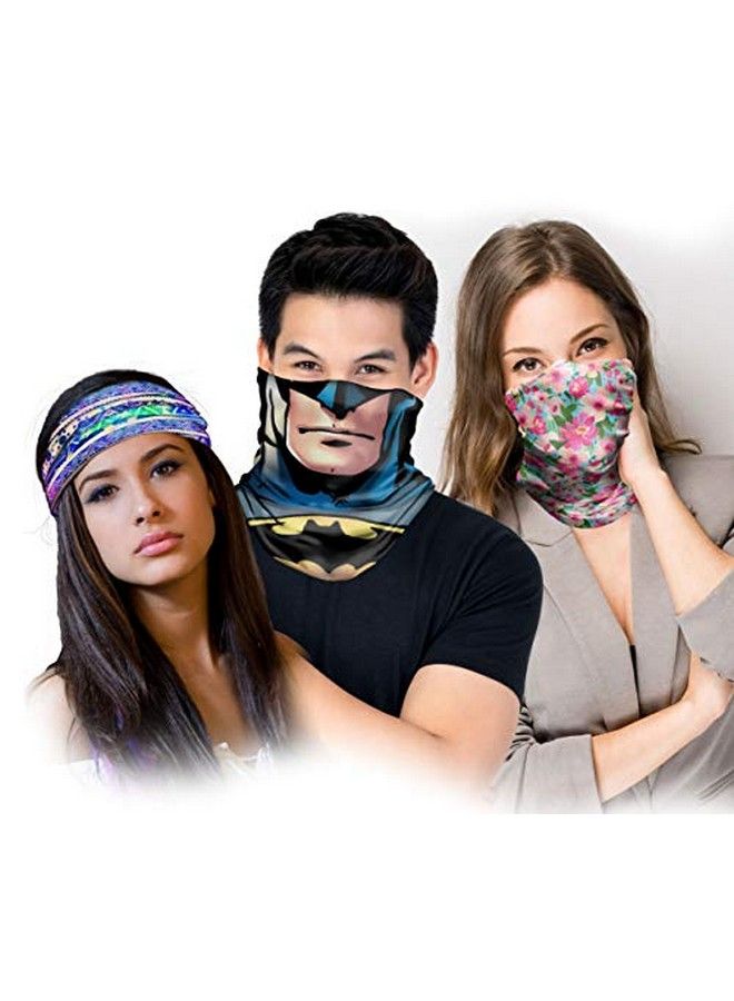 Spoontiques أغطية شعر ووجه متعددة الوظائف باندانا رباط رأس وشال وغطاء رقبة وبالاكلافا سكوبي دو - Image 4