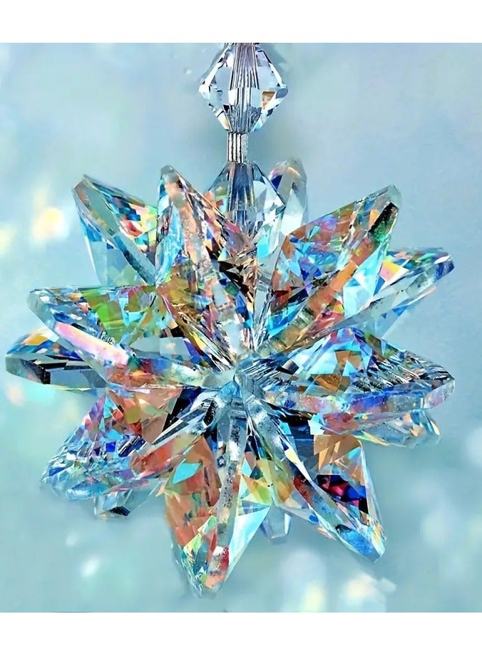 Christmas Tree Ornament 1PC Ornament Crystal Christmas Tree Transparent Ornament Pendant Christmas Home Decoration - Image 1