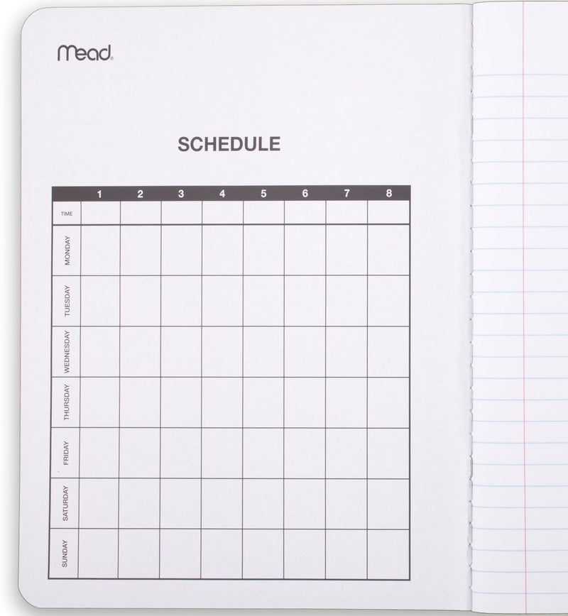 Mead Composition Notebooks, 6 Pack, College Ruled Paper, 7-1/2" x 9-3/4", 100 Sheets, Assorted Bright Colors (850106-ECM) - Image 2