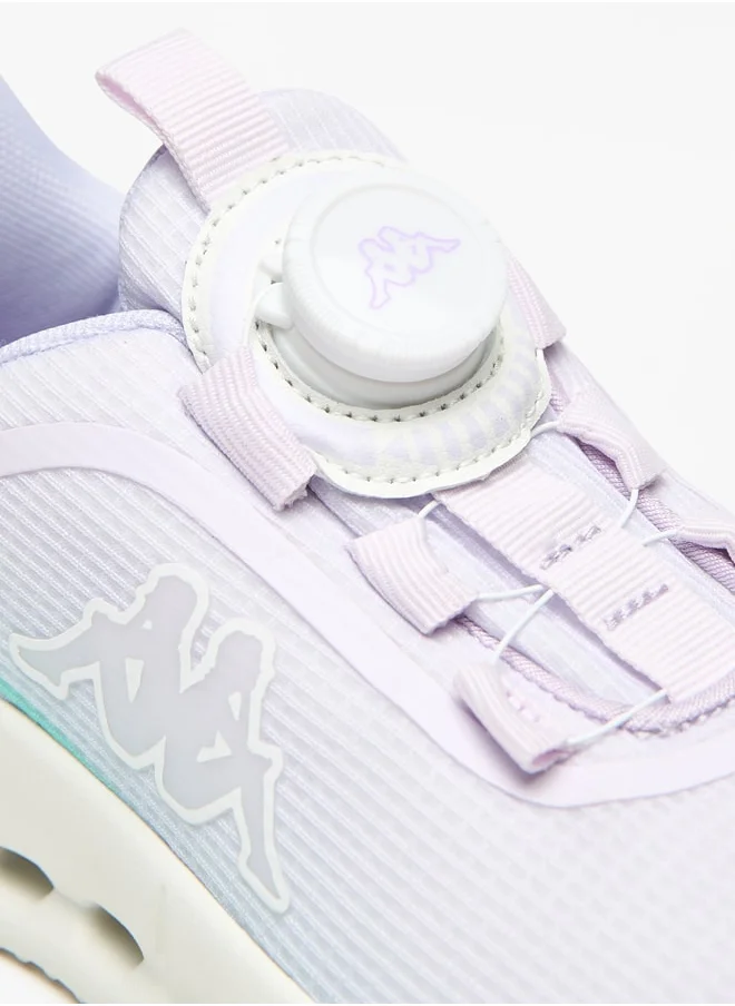 Kappa Girls' Colourblock Walking Shoes with Hook and Loop Closure