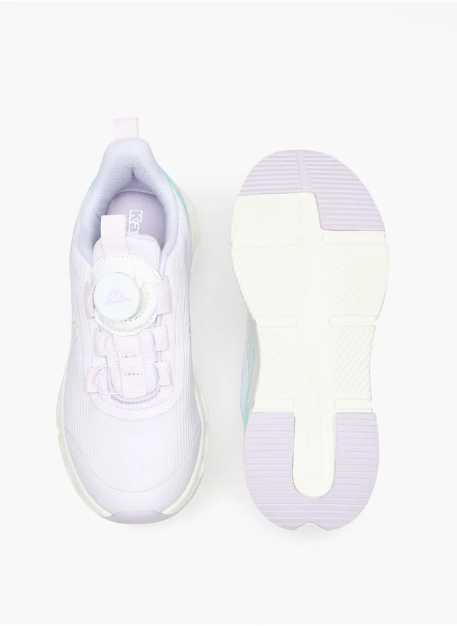 Kappa Girls' Colourblock Walking Shoes with Hook and Loop Closure
