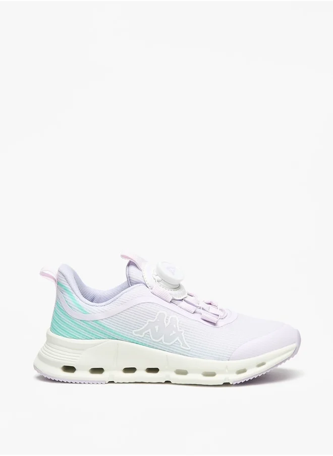 Kappa Girls' Colourblock Walking Shoes with Hook and Loop Closure
