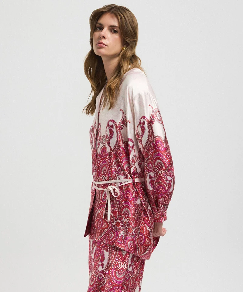 Ipekyol  Color-Block Belted Blouse for Women | Best Price UAE