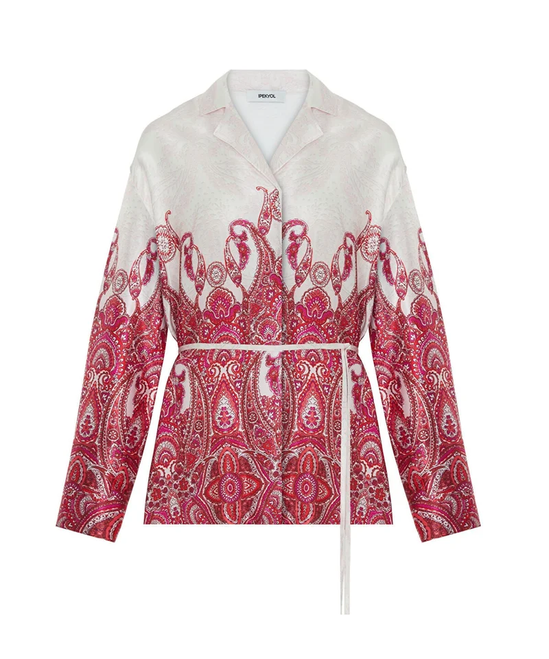 Ipekyol  Color-Block Belted Blouse for Women | Best Price UAE