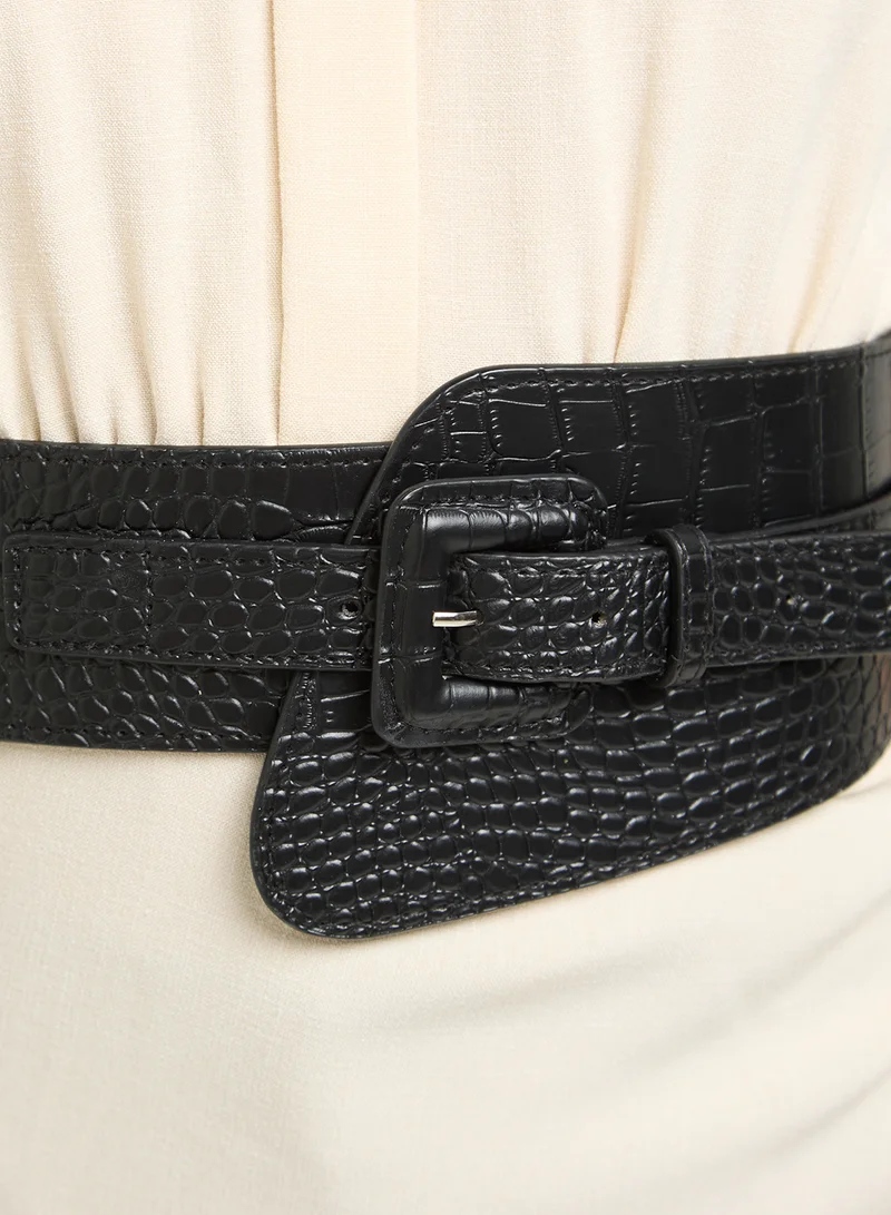 ELLA Croc Print Waist Belt