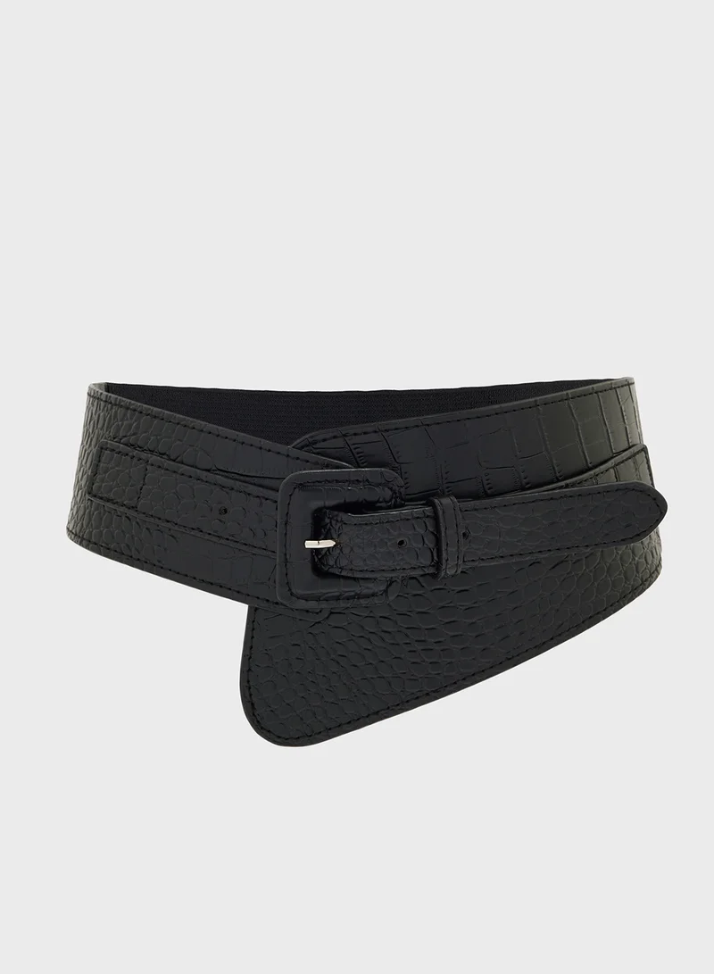 ELLA Croc Print Waist Belt