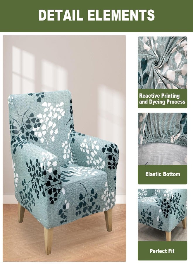 FUANGUI Banquet Armchair Slipcover Printed Chair Covers with Arms Stretch Club Chair Slipcover Soft Armchair Sofa Covers Anti-Slip Furniture Protector for Dogs Pets Home Living Room Decor - Image 3