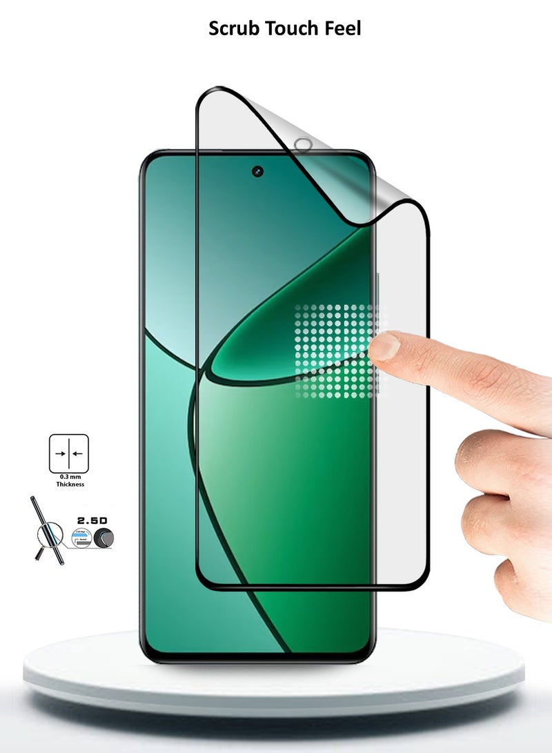 Wtech Realme 12+ / 12 Plus 5G 2024 Nano Ceramic Full Glue Full Cover Matte Flexible Screen Protector (MSCNMN) - Clear/Black - Image 4