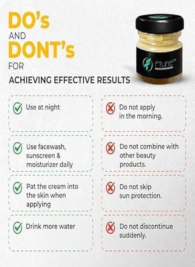 Nirva FaceTune (ftune) | Nirva Green Herbal | Night Whitening Cream Hydrating Moisturizer for Smooth Dark Spot Removal Lightweight & Gentle Cream Even-Toned Skin (50GM) - Image 5
