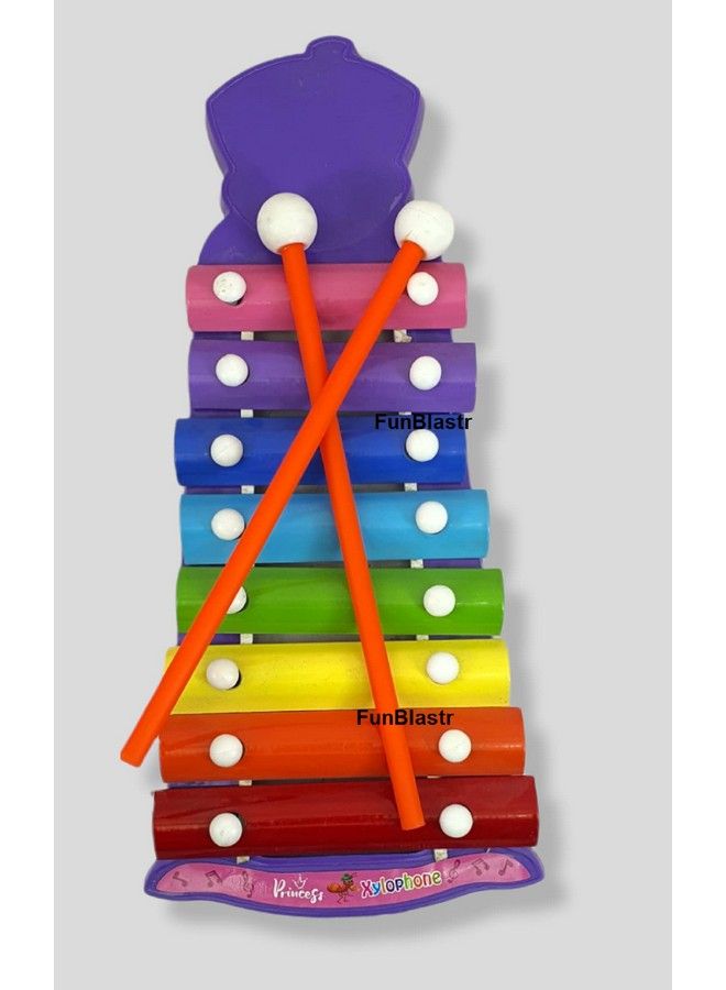FunBlast Xylophone Toys For Kids Early Development Learning Toy Hand Knock Piano Toys With 8 Voice Note For Kids Babies Boys And Girls Musical Toy (Multicolor) - Image 5