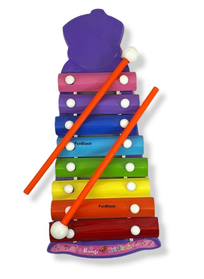 FunBlast Xylophone Toys For Kids Early Development Learning Toy Hand Knock Piano Toys With 8 Voice Note For Kids Babies Boys And Girls Musical Toy (Multicolor) - Image 4